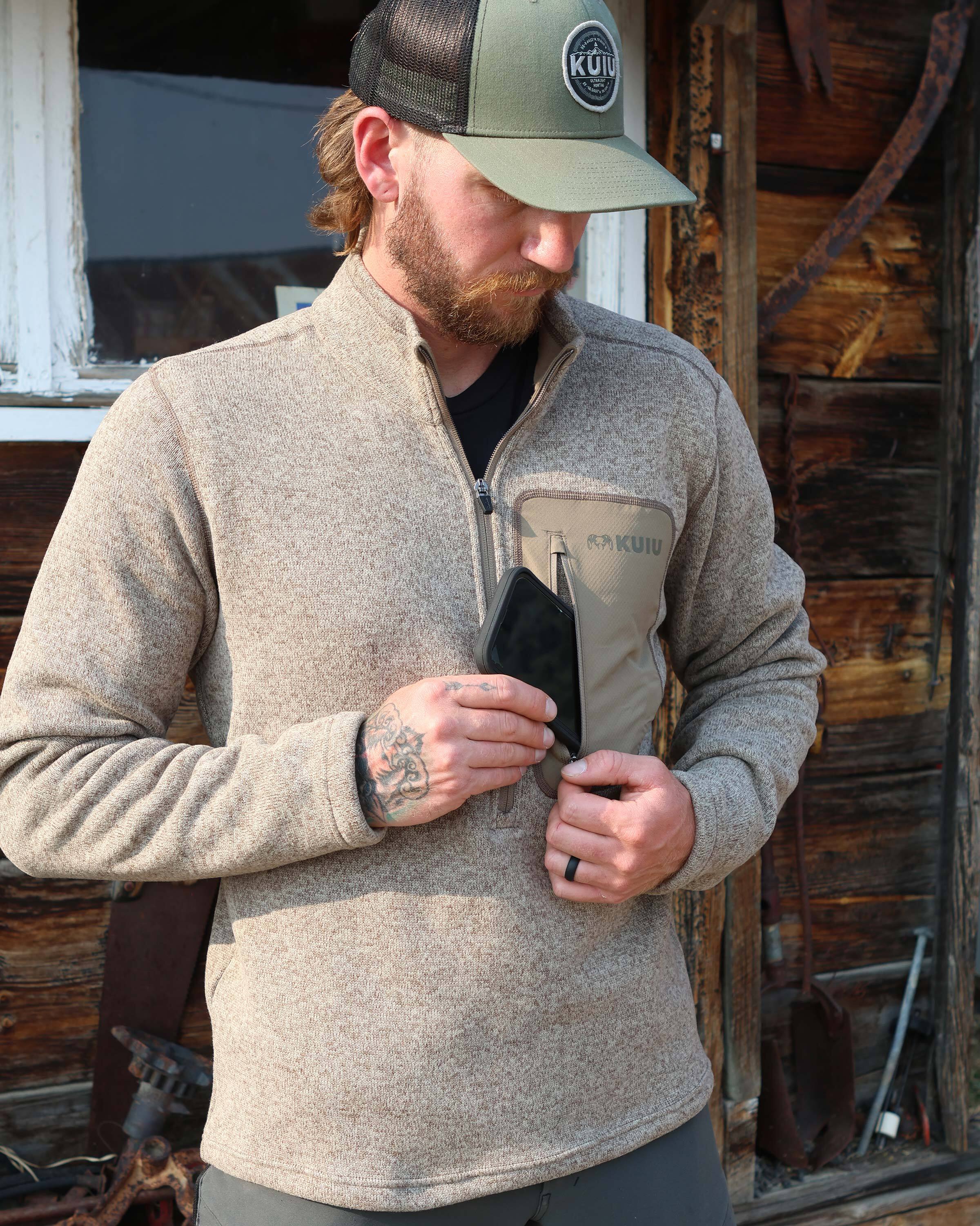 Base Camp Pullover Sweater | Khaki Heather - Image 7