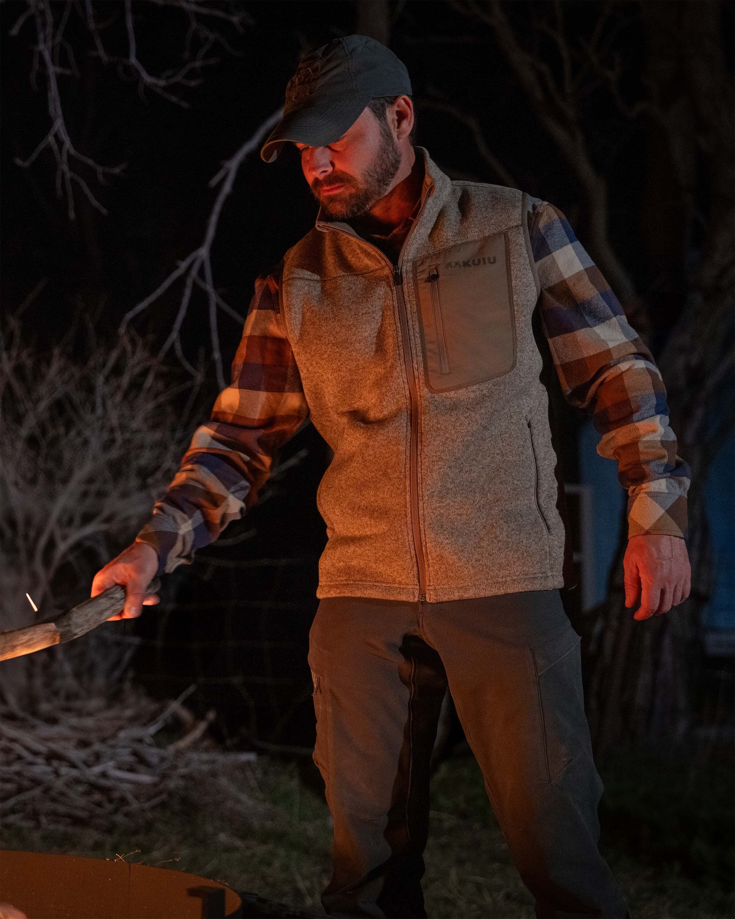 Base Camp Sweater Vest | Khaki Heather - Image 4