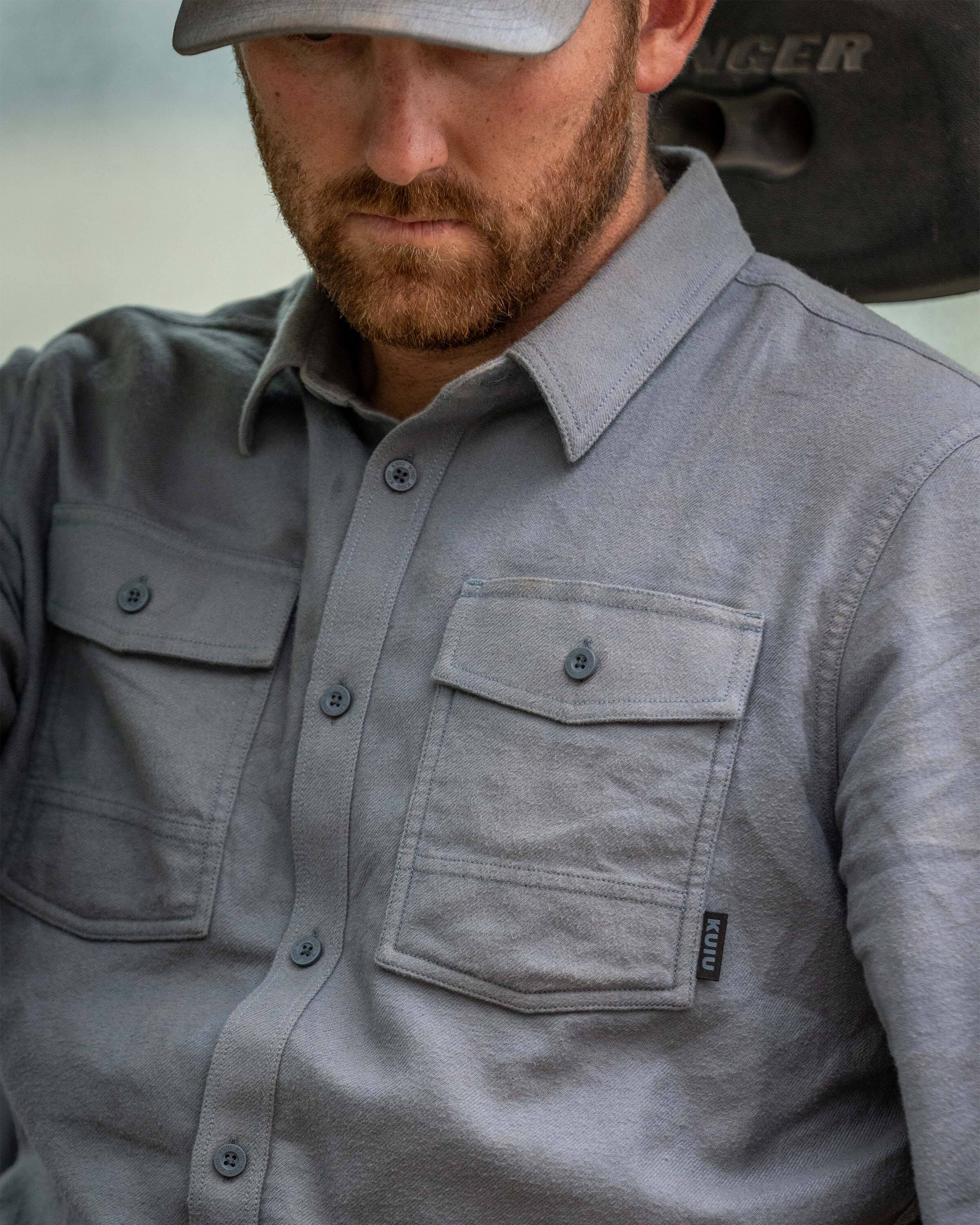 Field Flannel Shirt | Asphalt - Image 5