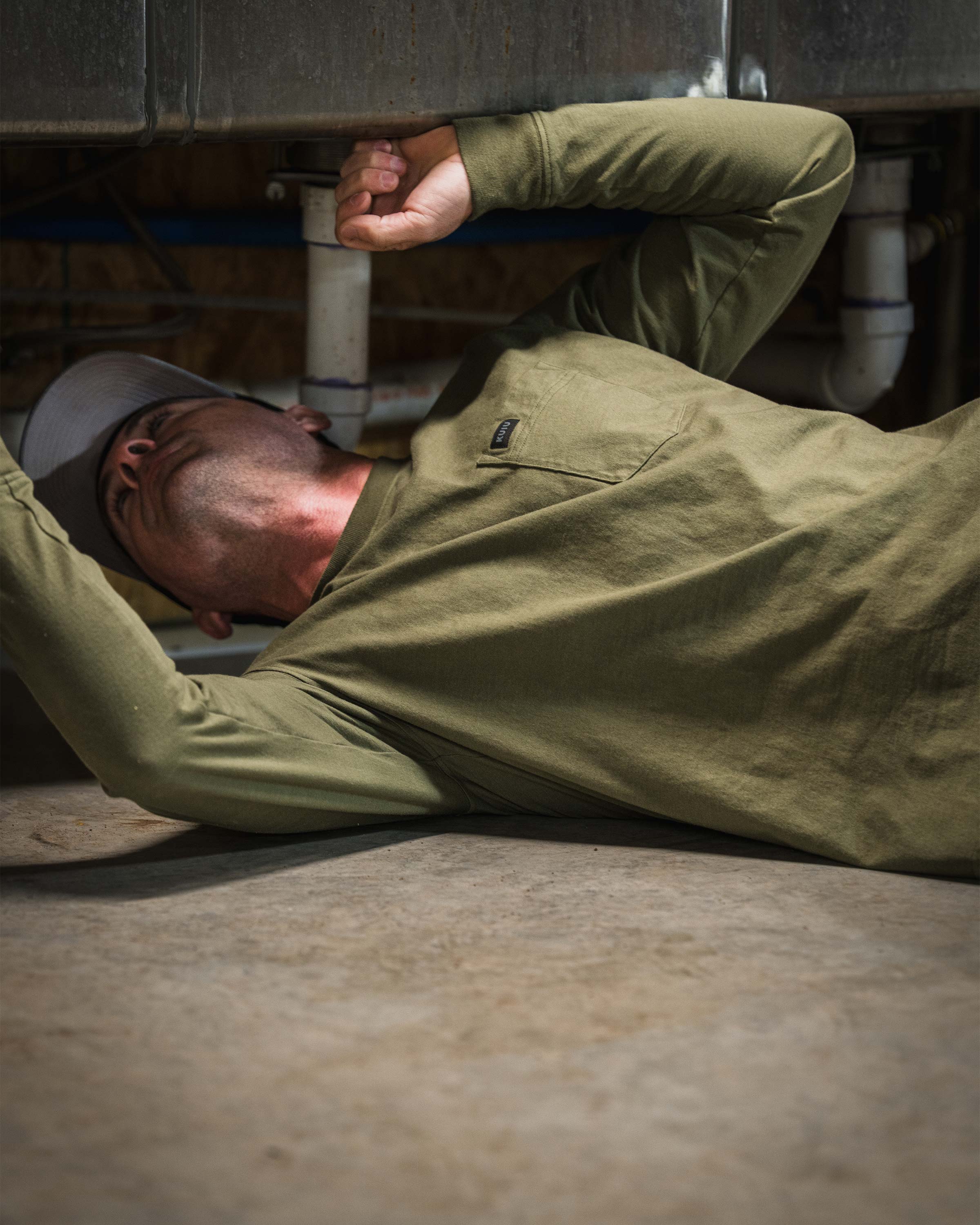 Workgrade LS Pocket Crew | Steel Blue - Image 7