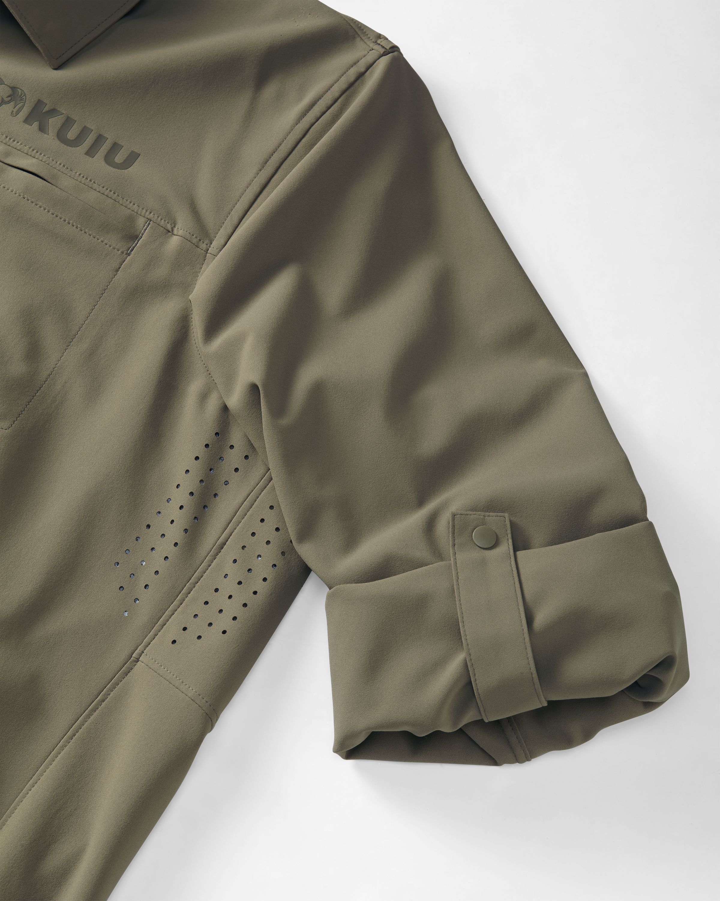 Mesa Vented LS Snap Shirt | Khaki - Image 6