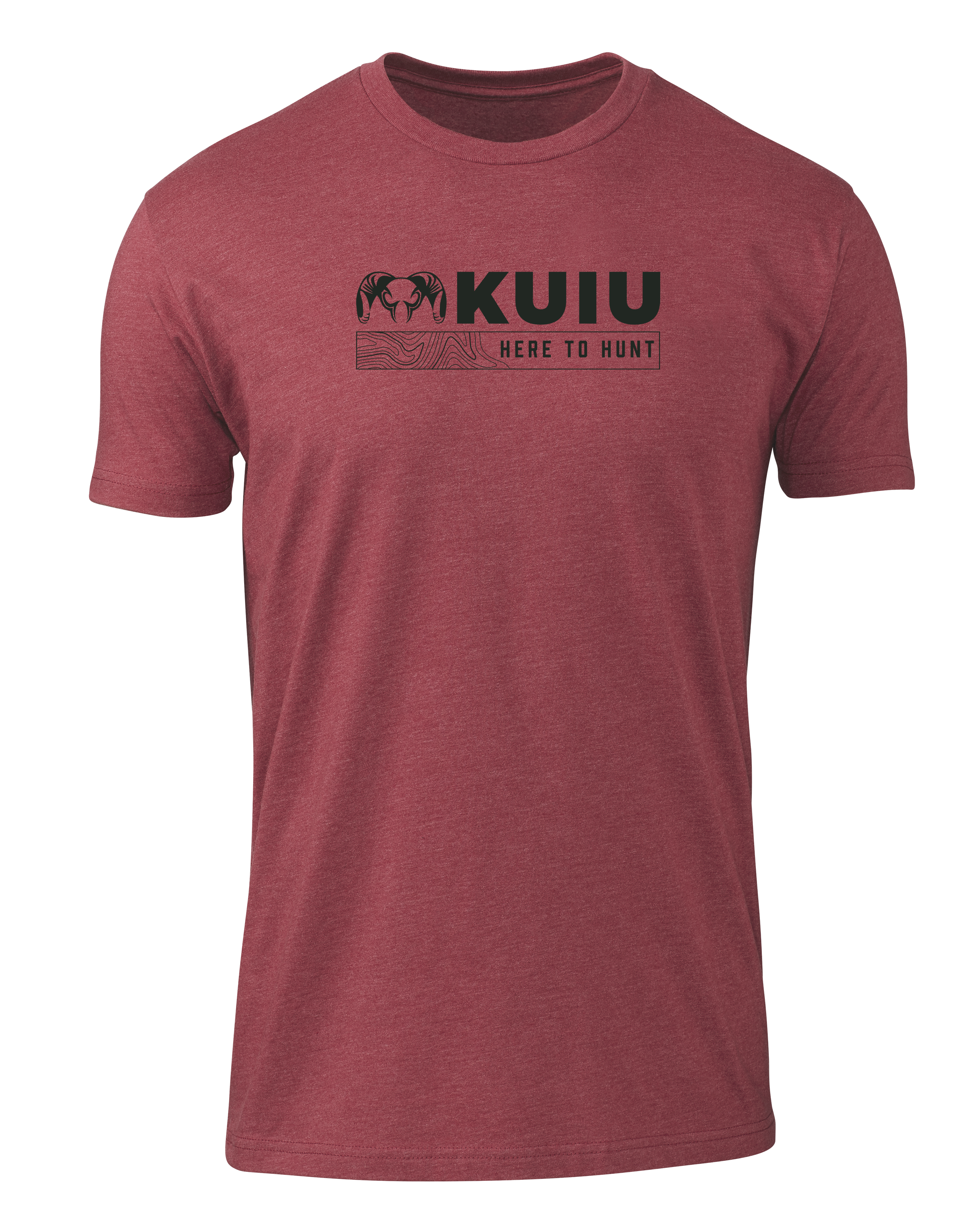 KUIU Topo Here to Hunt T-Shirt | Cardinal